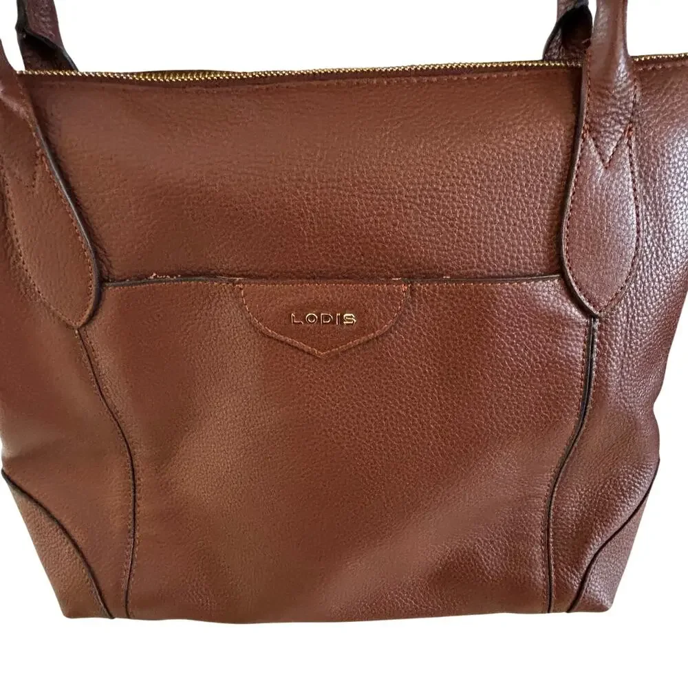 Lodis brown leather